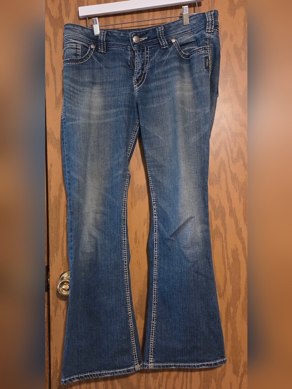 Silver Jeans Suki‎ Surplus Embroidered Denim Women's Size 10, W31/L30